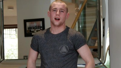 Young Straight Stud Ned Shows off his Muscular Body