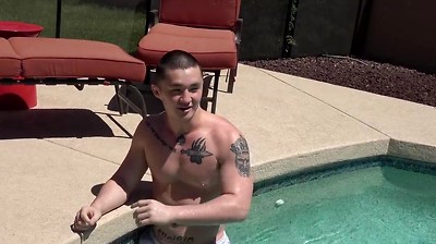 MMA Cage Fighter Alex Weber Jerks Cock