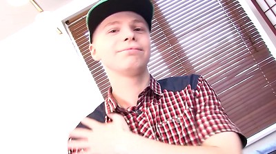 Rubbing a big twink cock with sexy Lucho