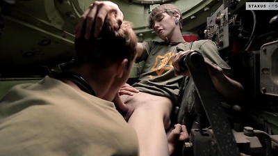Brothers-In-Arms Quit Manoeuvres For A Spunky Anal Invasion!