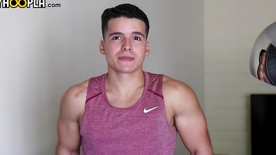 Handsome HUNK Damian Romano Jerks His Giant COCK