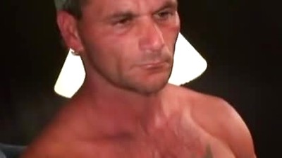 Massive cock hunk can't resist jerking off his thick shaft