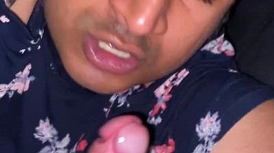 Brown Gay Slut Loves White Cock