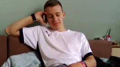 Verbal sex on cell phone while showing off and jerk off