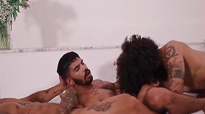 Interracial Gay Anal Sex Between Tattooed Men 6 Min