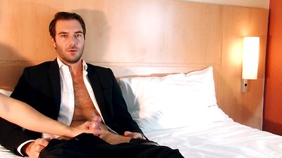 A Str8 Banker in Suit Trouser made a Porn in Spite of him