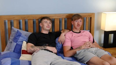 Straight Young Jay Fucks his Best Mate's Tight Hole & Both Lads Uncut Cocks Explode with Cum!