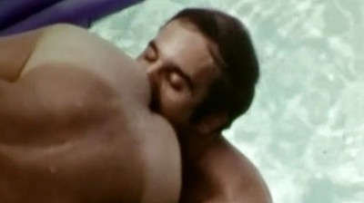 Beefy Vintage Gay Macho Icon Bruno Fucks Josh Kincaid Outdoors by the Pool