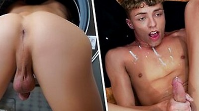 Stuck In The Washing Machine And Fucked By My Dirty Stepdad