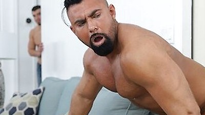 Steven Roman Pleasures Himself With A Dildo When His Roommate Jeremy Spreadums Catches Him