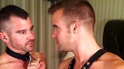 Connor Patricks - Leather Twink Live Show With Big Blast Cum Shot