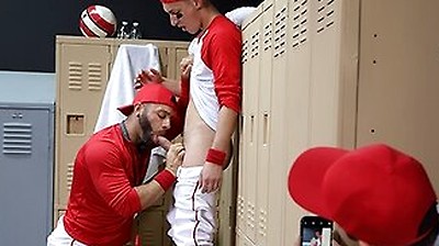 Baseball Star Tristan Hunter Gets Confronted Then Fucked By His Coach In The Locker Room