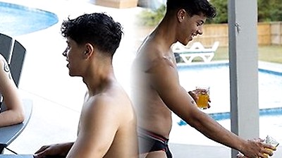 Nastytwinks - Outdoor Shower - Jay Angelo Takes Shower When Jordan Haze Joins, Bareback Shower Fuck