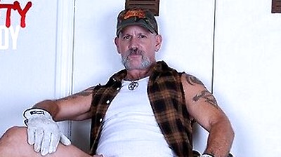 Stepdaddy Dawg Gives His Massive Dick And Rounded Balls Massage