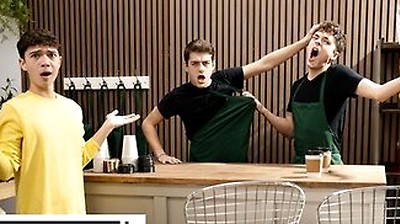 Men - Sam Ledger Wants A Coffee But Ends Up Taking Joey Millss Cock In His Mouth
