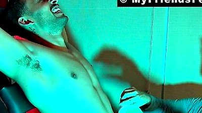 Bound Luca R Laughs Hard While Being Tickled By A Horny Stepdaddy