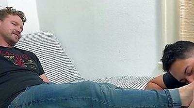 Dan Edwards Worship His Boyfriends Russ Big Feet