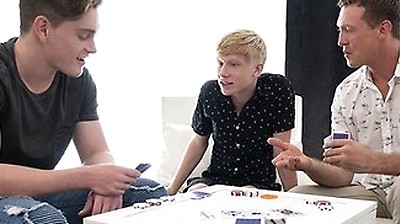 Tiny Boy Caleb Anthony Gives Up His Tight Hole To Big Stepbrother And Horny Stepdad