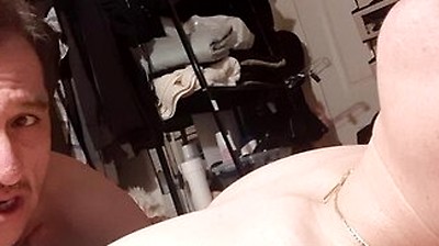 Latino Stepdad Helps His Disabled Boy Cum