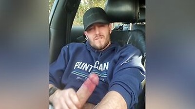 Pulling Over To Wank My Fat Cock In The Car Park