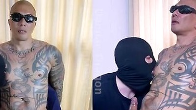 Muscular Asian Damian Dragon Dick Stroked By Milking Muscle