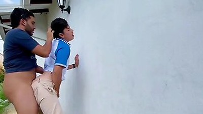 Cruising Stranger Fucks Me Outdoors Bareback Until He Cums Inside Creampie