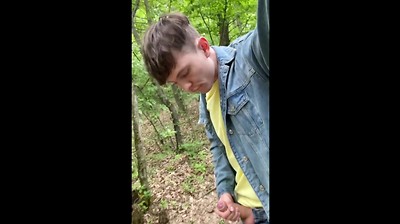 Hot Boy Jerking Big Dick OUTDOORS / Huge Load / Massive Cock / Sexy / Handsome / Teen / JOI /