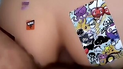 Asks Me For Help With His Homework And I Fuck Him Bareback And I Cum Inside His Cute Ass