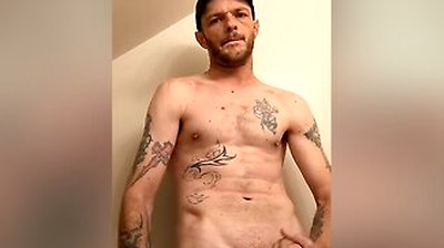 Sexy Guy Stroking Bwc In The Mirror