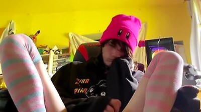Femboy Gets Bored After Gaming And