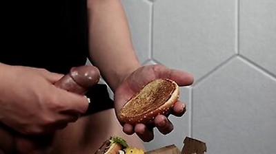 Fuck A Big Mac And Cum On Food To Eat