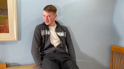 Young Straight Footballer Wanks his Big Uncut Cock & his Rock Hard Cock Gushes with Cum!