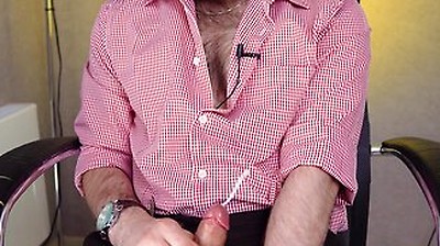 A Young Handsome Man Masturbates In The Office And Cums Loudly While No One Is At Work