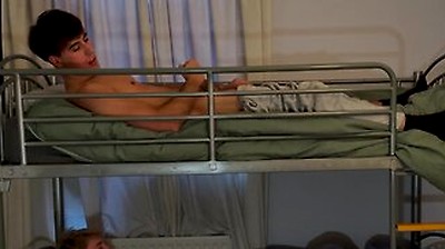 Stepbrothers Share A Bunk Bed And Experiment Ending In Rough Flip Fuck And Cumshot