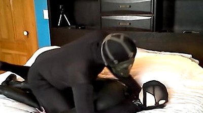 Black Masked Spandex Humps Masked Orca Dummy