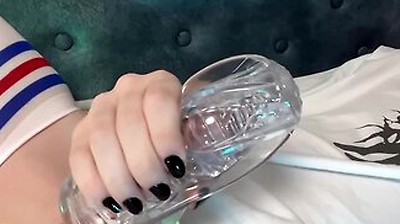 Cute Femboy Plays With A Fleshlight