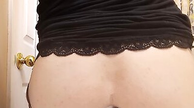 Petite Femboy Sloppy Seconds With Dildo