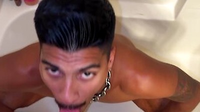 Throatfucking, Pounding & Pissing On Sub Fag