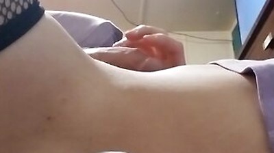 Sissy Femboy Takes Big Machine Cock And