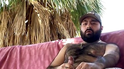 Pup Major Smoking And Jerking Off In Public