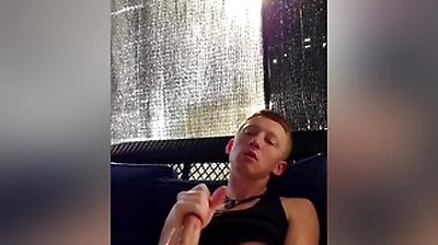 Stroking My Big Cock Outside On The Patio
