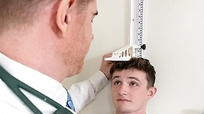 Dr Wolf Fucks New Patient Grant Ducati On His Exam Table
