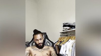 Andy Rodrigues - Hot Tattoed Brazilian Jerk Off Big Black Cock