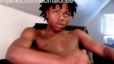 Black Teen 18+ Strokes His Bbc