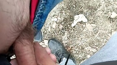 Old Man Fucks My Foreskin - Enjoying Uncut Cock - Cum On Uncut Dick
