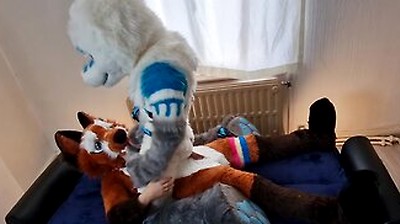 Matthew Fox Invited Snauwflake To Test His New Couch - ( Furry / Fursuit / Murrsuit)