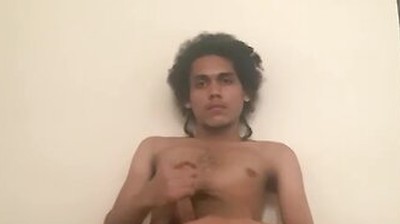 Kinky Hair Hispanic Teen 18+ Plays With Cock And