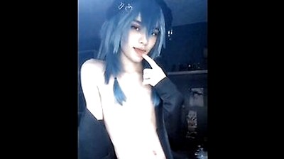 Gay Femboy Play With His Tummy & Dick