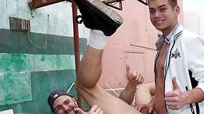Corey Rezzon Teaches Cutie Seth Michaels A Naughty Lesson On Blowjobs Outside Campus