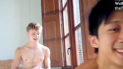 Hung College Twink Fucks Asian Jock Hole With Tyler Wu